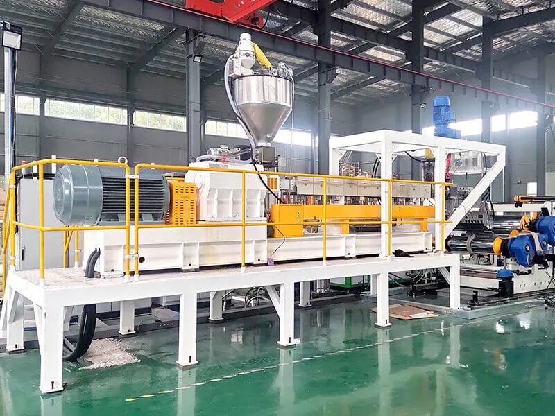 خرید قیمت و مشخصات دستگاه خط تولید ورق پت PET پلی اتیلن ترفتالات